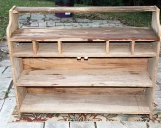 Antique Wooden Hutch Top Shelving 43.5" x 35.5" x 11" Deep