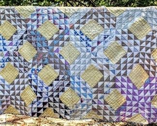Vintage Antique Patchwork Quilt 84" x 70"