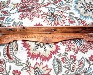 Vintage Wooden Hand Made Craftsman Wall Shelf 48" Wide