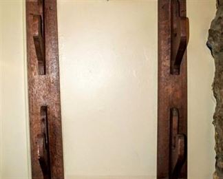 Vintage Solid Wood Gun Rack 36.5" Tall x 24" Wide
