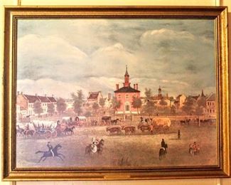 Framed Print; Independence 1836 26" x 20" Tall