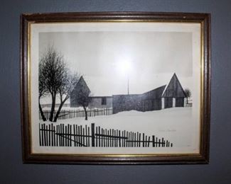Vintage Contemporary Homestead Print by Jacques Deperthes 19.75" x 16"