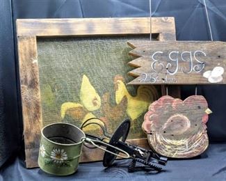 Vintage Country Kitchen Decor Lot