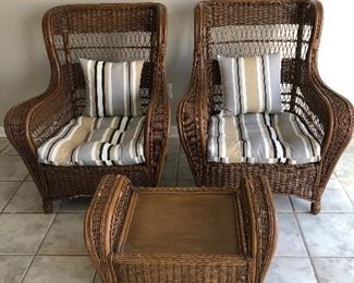 Queen Anne style wicker from Pier 1