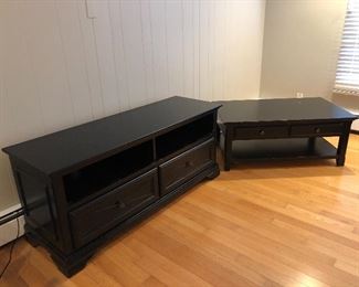 Media unit and coffee table by Riviera Furniture