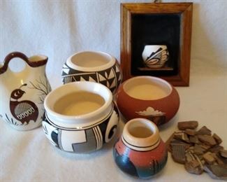 Signed Native American Pottery