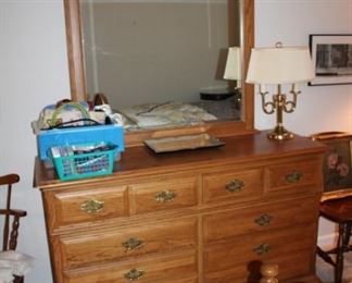 COCHRANE DRESSER W/MIRROR, LAMP