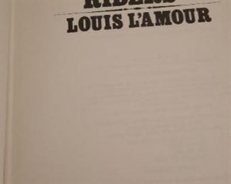 The whole collection of Louis L'amour leather bound books