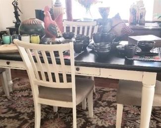 8' farmhouse table and chairs