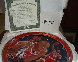 Michael Jordan Plate Red  10