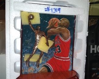 Michael Jordan Lithograph Display with Figure 20