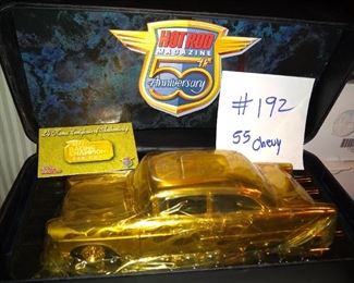 55 Chevy - 24 kt gold plated Hot Rog Magazine - 80