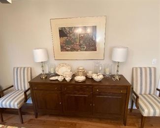 Buffet by Canadel $450.00  and two arm chairs
