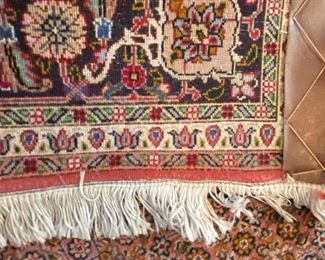 Detail of the back of the rug