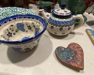 Poland pottery, Raku heart