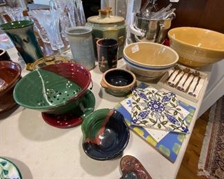 Studio and antique pottery