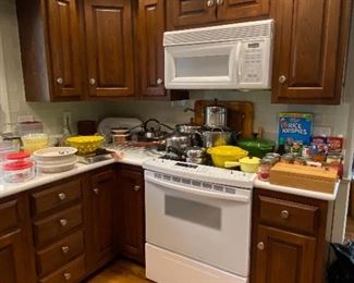 Cabinets and some appliances are for sale.  Kitchen is being gutted by the new owners.  NOTE:  Cabinets and appliances are to be removed AFTER the sale!