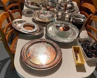 Silverplate and other things for Holiday entertaining