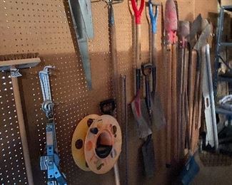 Garden tools, etc.