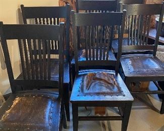 Set of 6 chairs....some in need of TLC