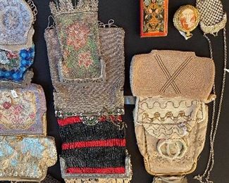 Antique & Vintage Beaded and mesh purses