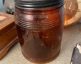 old glass jar