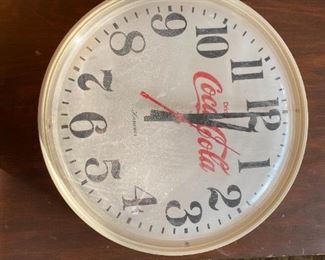 vintage coca cola clock