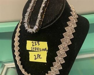 Sterling art deco necklace