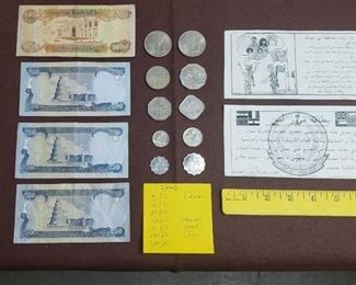 Coins/Currency of Iraq and 2 Desert Storm Leaflets