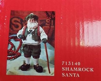 Clothtique Santa ~ Possible Dreams ~ 713140 Shamrock Santa