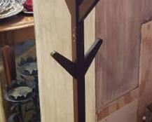 Wood Coat Rack ~ 16 in. wide x 65 in. tall