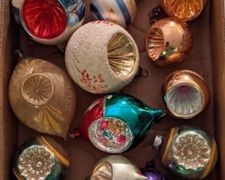 Vintage Indent Christmas Ornaments 
