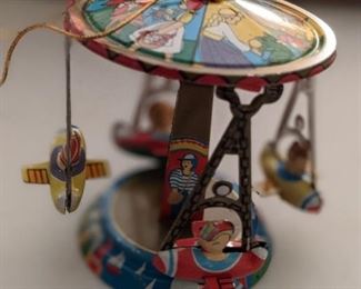 Vintage Tin Carousel Ornament