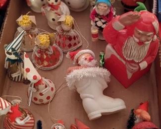 Assorted Mid-Century Christmas Ornaments 