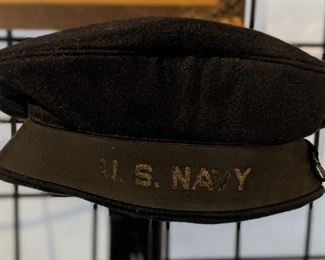 Vinatge US Navy Crackerjack Pancake Flat Hat
