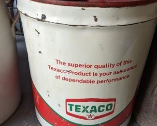 Texaco Metal Oil 5 Gal Can