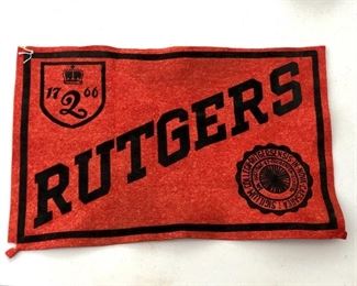 Rutgers Vintage Felt Banner