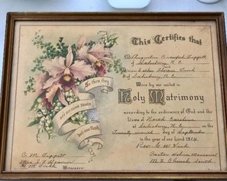 1914 Marriage Certificate