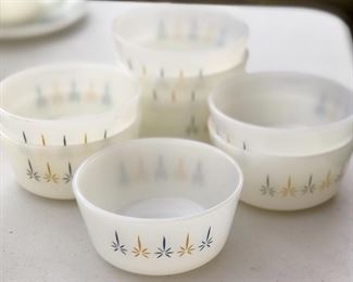Vintage Fire-King Candle Glow Custard Dishes