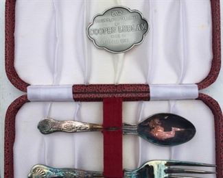 Cooper Ludlam Silverplate Child's Spoon & Fork