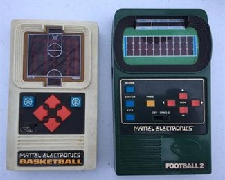 Mattel Electronics Basketball and Football Handheld Games