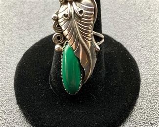 Native American Harrison Yazzie Sterling & Turquoise Ring