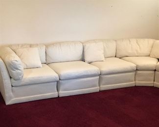 Sectional in excellent condition, upholstery in white. 10ft by 8ft. $600
Available for pre-sale, please call for appointment 865-617-0420