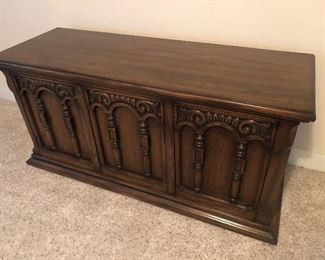 Vintage wood buffet server $110