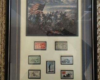 Civil War postage stamp collection