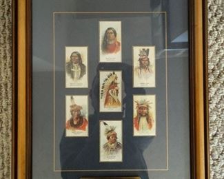 Tobacco cards of  American Indian Chiefs 1888