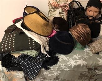 Hats and purses 
