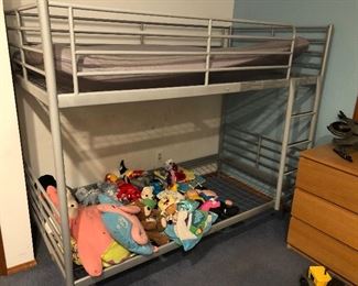 Bunk bed, toys 