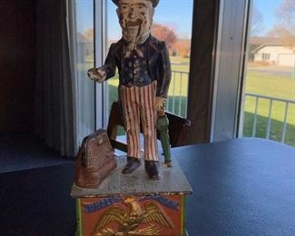 Original, not a reproduction of this wonderful Uncle Sam bank.