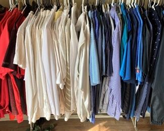 Red, white, and blue shirt selections
